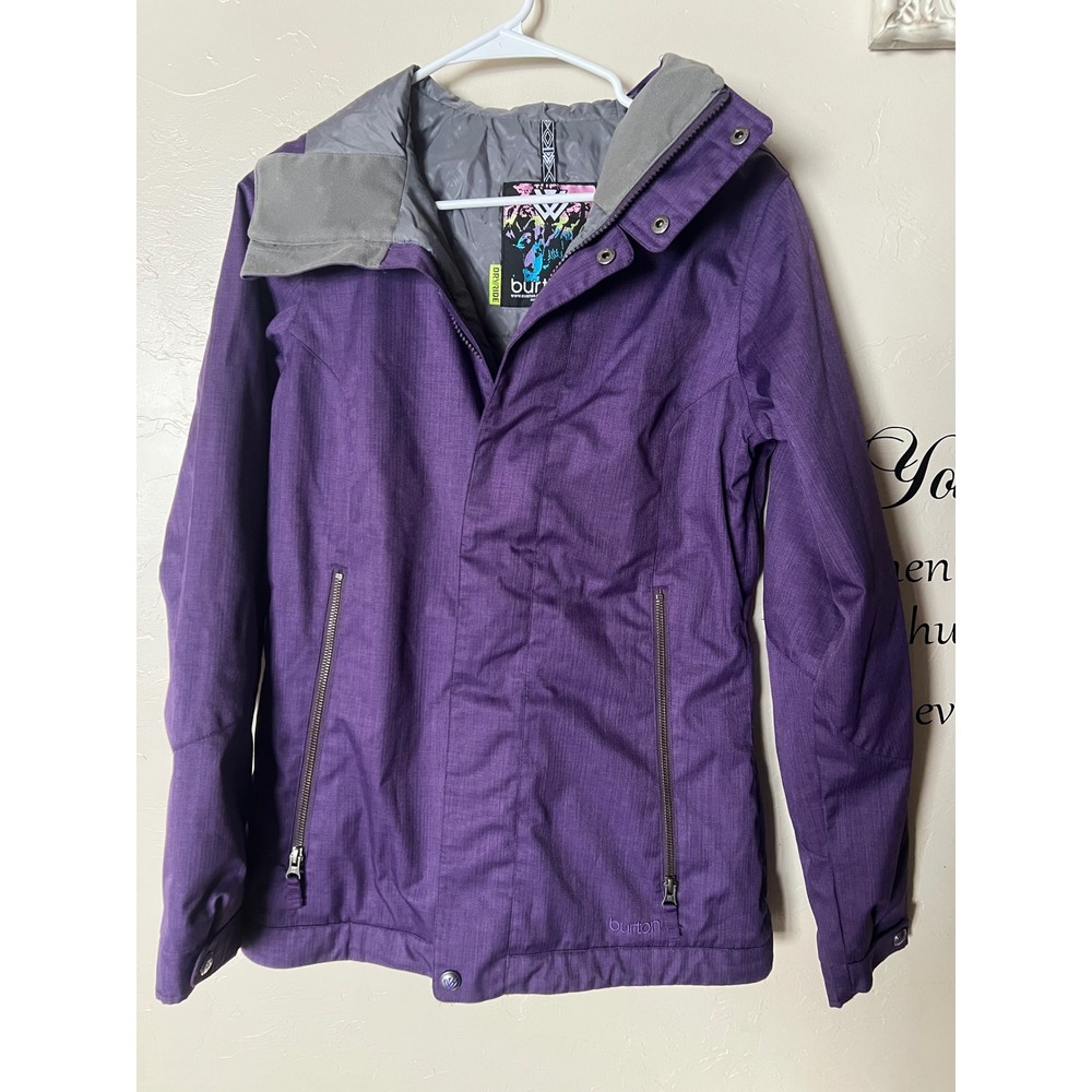 Burton‎ Women's Purple Ski TWC baby cakes Snowboard Jacket Hooded Waterproof S